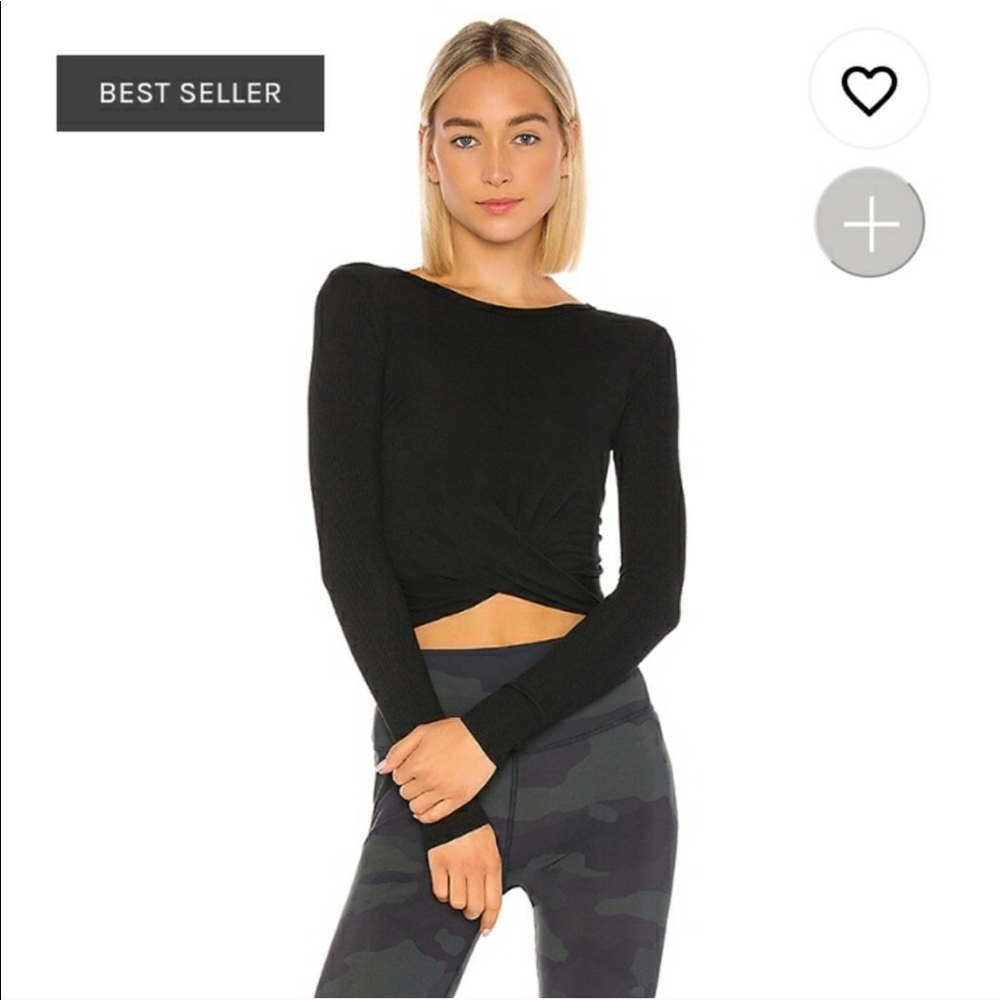 ALO Yoga Black Long Sleeve Top